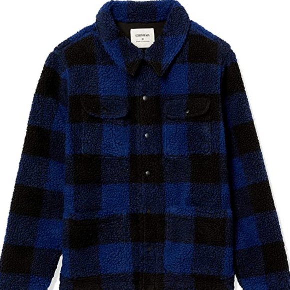 Goodthreads Men's Sherpa Fleece Long-Sleeve ShirtL